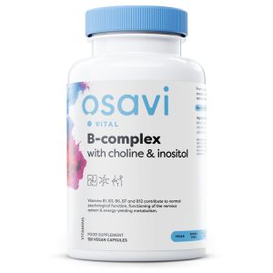 Complexe B avec choline et inositol - 120 gélules végétaliennes - Nuvalia