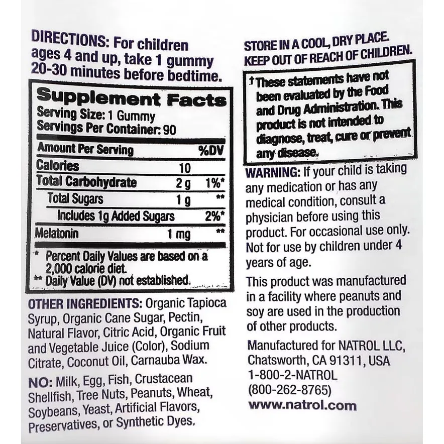 Natrol Kids Melatonin Berry Gummies (90 Gummies, Berry) – Image 6