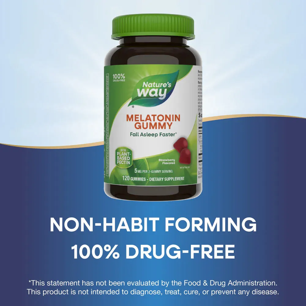 Natures Way Melatonin Gummies (120 gummies, Strawberry) – Image 7