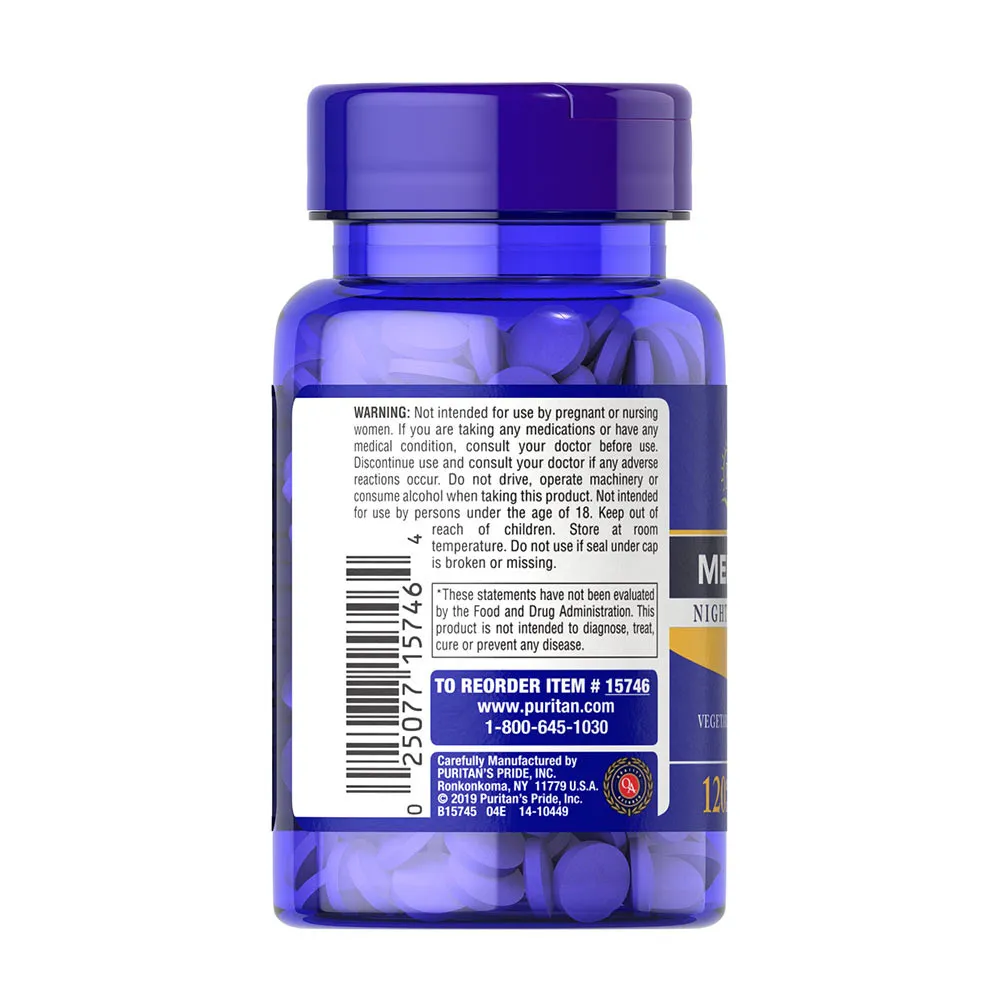 Puritan's Pride Melatonin 5 mg (120 Tablets) – Image 5