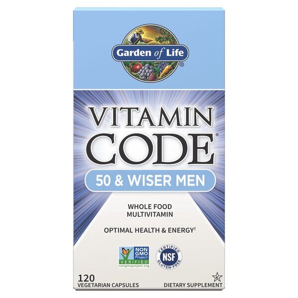 Vitamin Code 50 & Wiser Men - 120 vcaps - Nuvalia