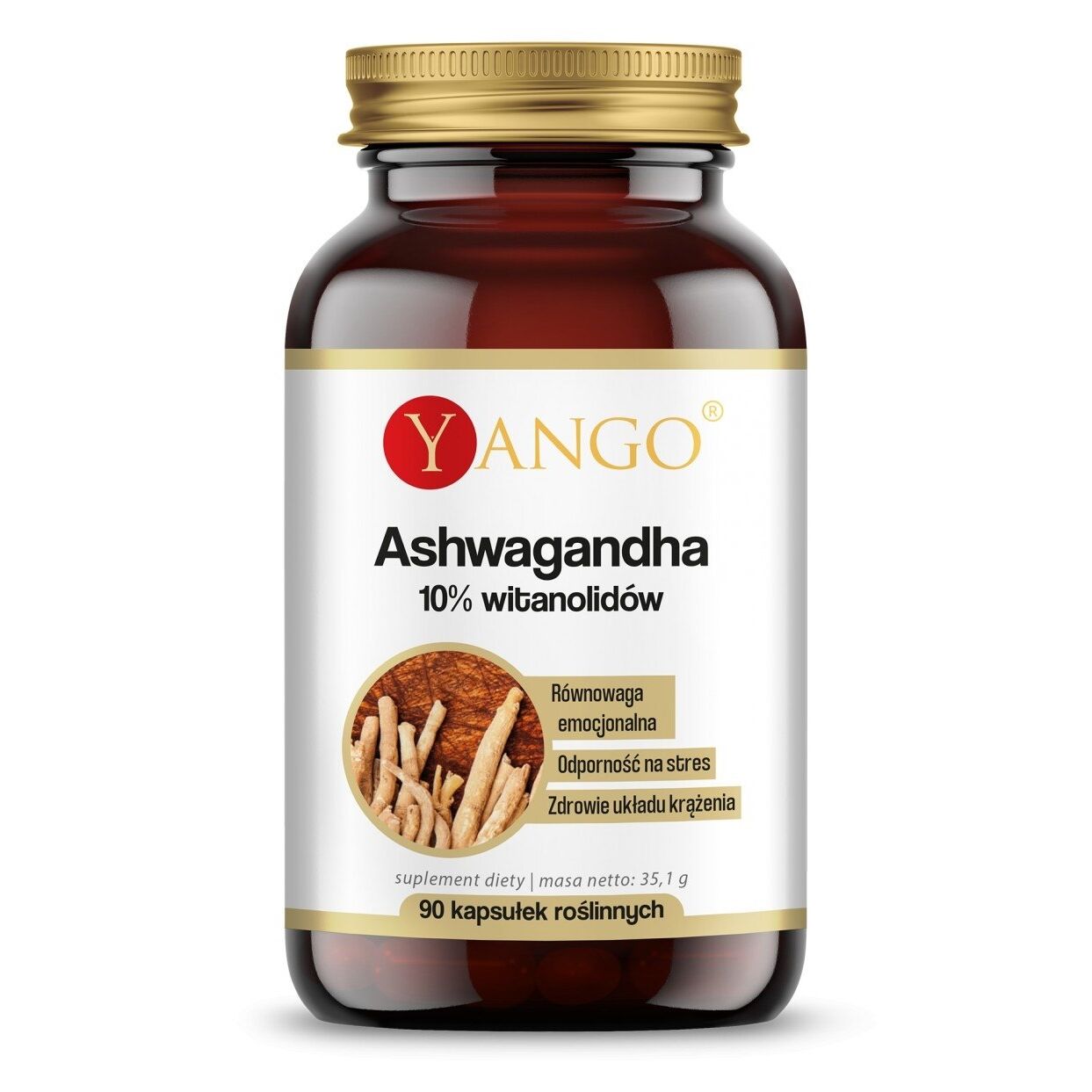 YANGO Ashwagandha - 10% vitanolides (90 caps) - Nuvalia