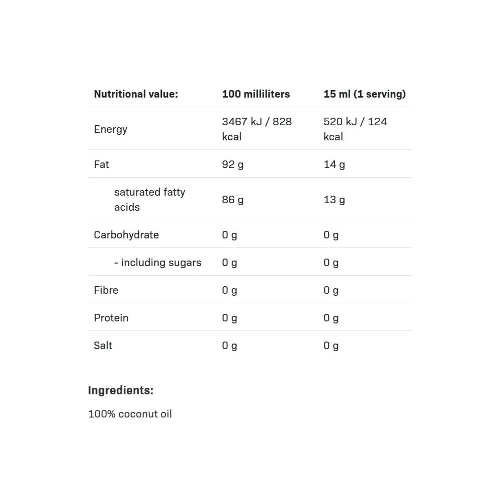 ALLNUTRITION Coconut Oil Refined (1000 ml) – Image 2