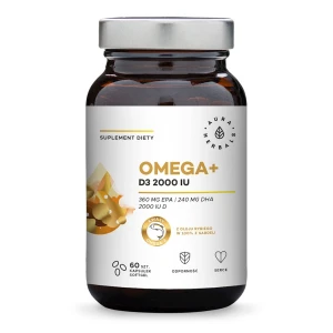 AURA HERBALS Omega+ Vitamine D3 2000 UI (60 gélules) - Viking Supplements