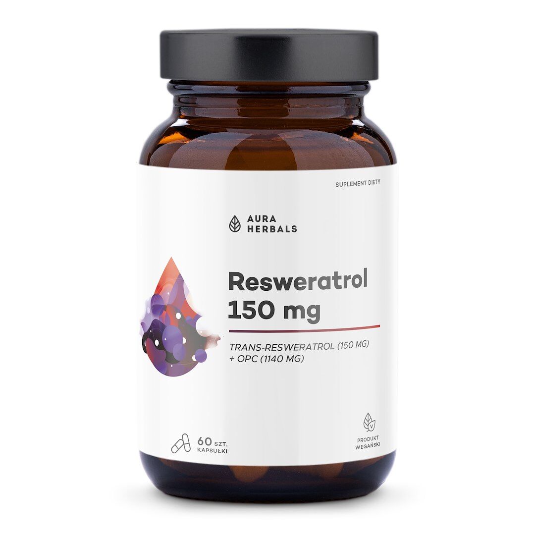 AURA HERBALS Resvératrol 150 mg (60 gélules) - Viking Supplements