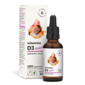 AURA HERBALS Vitamine D3 400 UI pour bébés (30 ml / 1 fl. oz.) - Viking Supplements