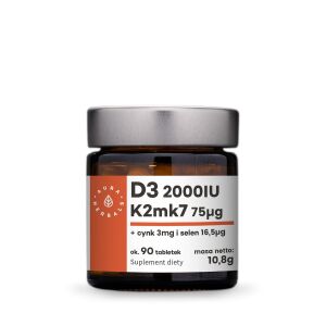 AURA HERBALS Vitamine D3 + K2 + Zinc + Sélénium (90 comprimés) - Viking Supplements