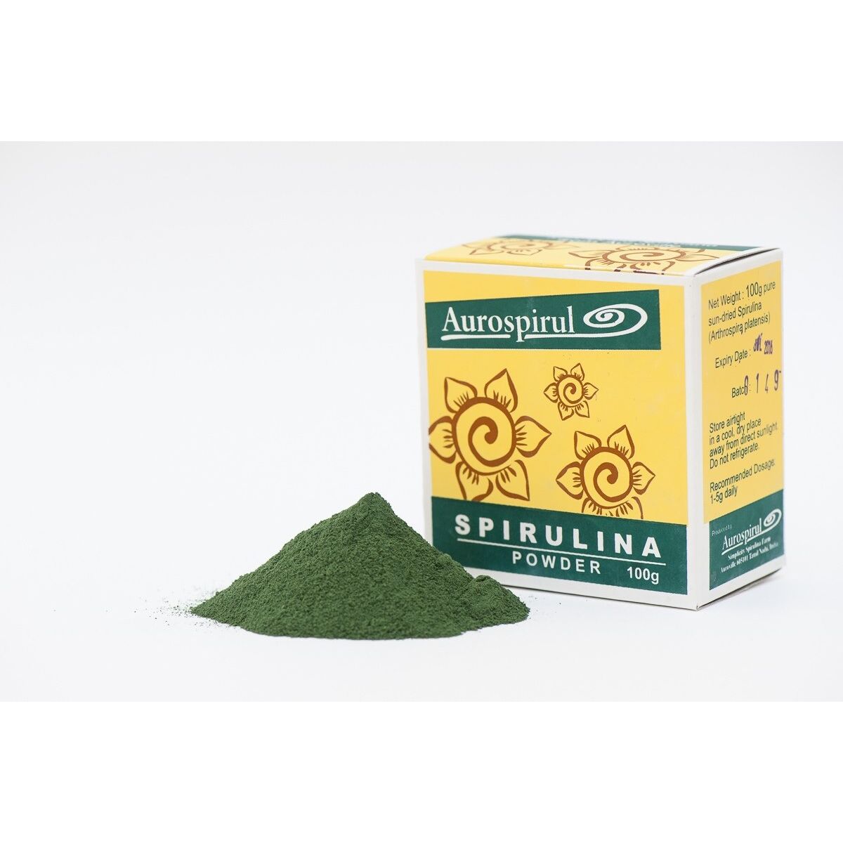 Poudre de spiruline AUROSPIRUL (100 g / 3