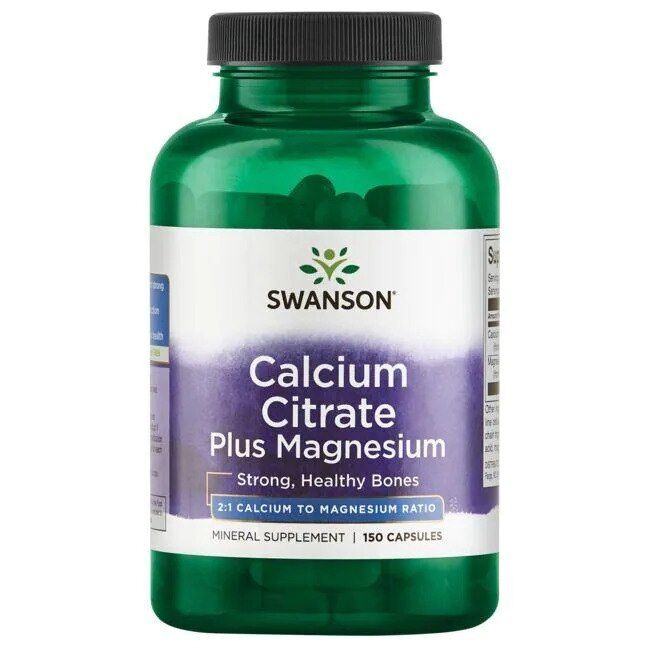 Swanson - Calcium Citrate Plus Magnesium - 150 caps