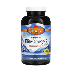 Carlson Labs Elite Omega-3 Gems 1 600 mg, 180 gélules molles - Viking Supplements