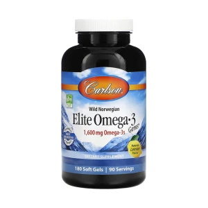 Carlson Labs Elite Omega-3 Gems 1 600 mg, 180 gélules molles - Viking Supplements
