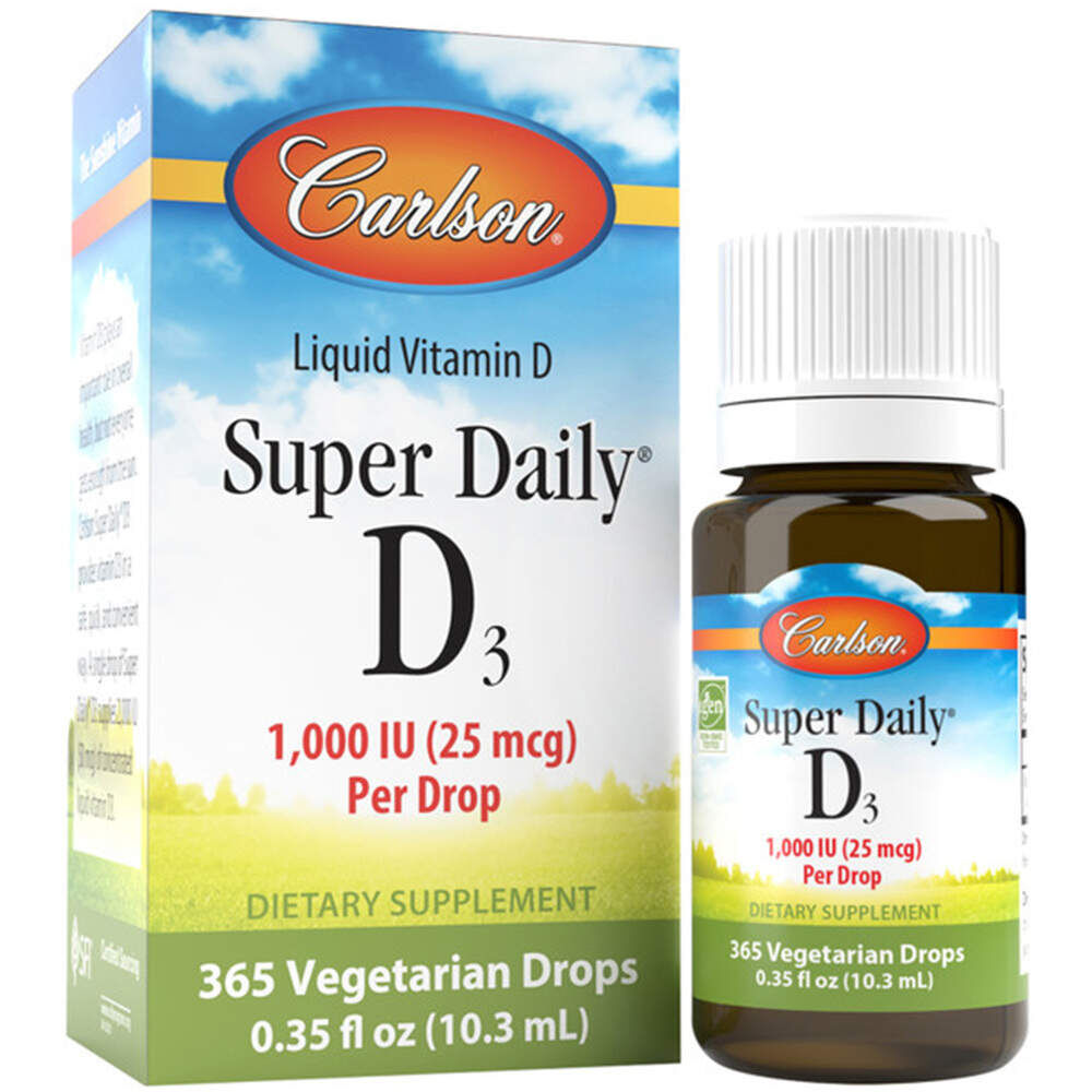 Carlson Labs Super Daily D3 1 000 UI 10,3 ml - Viking Supplements