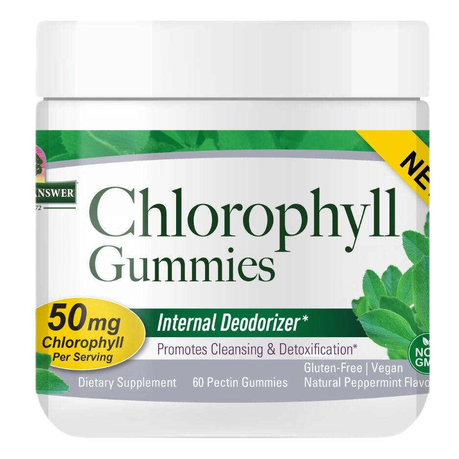 Bonbons gélifiés à la chlorophylle