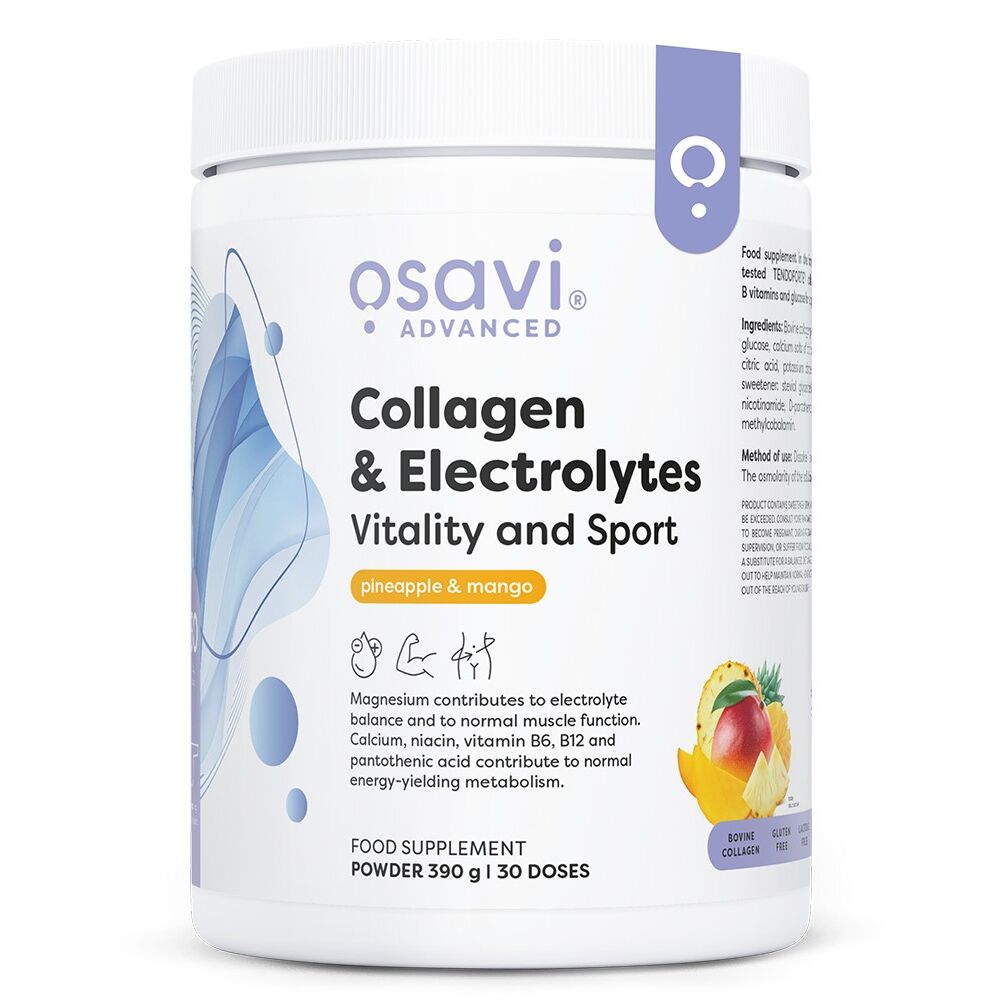 Collagène, électrolytes, vitalité et sport