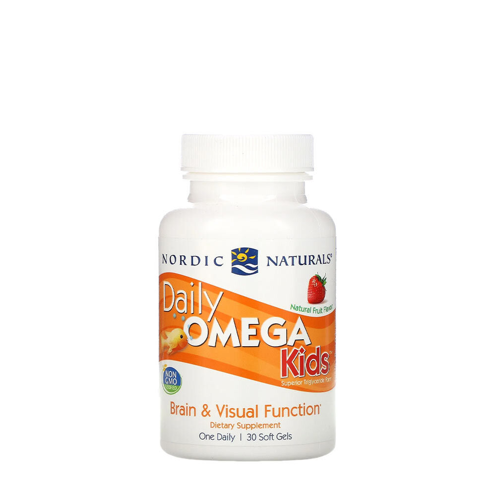 Nordic Naturals - Daily Omega Kids, Natural Fruit Flavor - 30 softgels