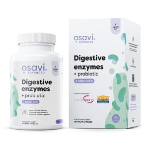 Enzymes digestives + probiotiques - 120 gélules végétaliennes - Viking Supplements