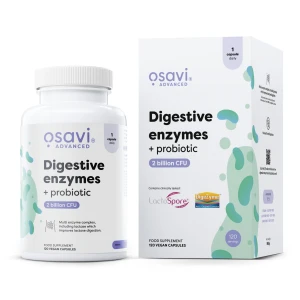 Enzymes digestives + probiotiques - 120 gélules végétaliennes - Viking Supplements