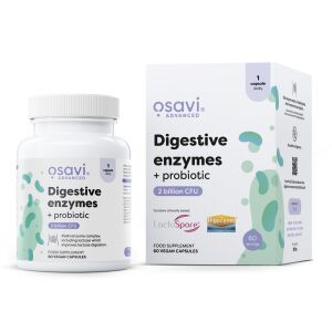 Enzymes digestives + probiotiques - 60 gélules végétaliennes - Viking Supplements