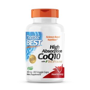 Doctor's Best CoQ10 à haute absorption 400 mg, 180 gélules végétales - Viking Supplements