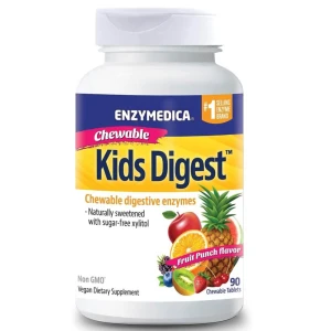 Enzymedica Kids Digest à croquer, saveur « fruit punch », 90 comprimés à croquer - Viking Supplements