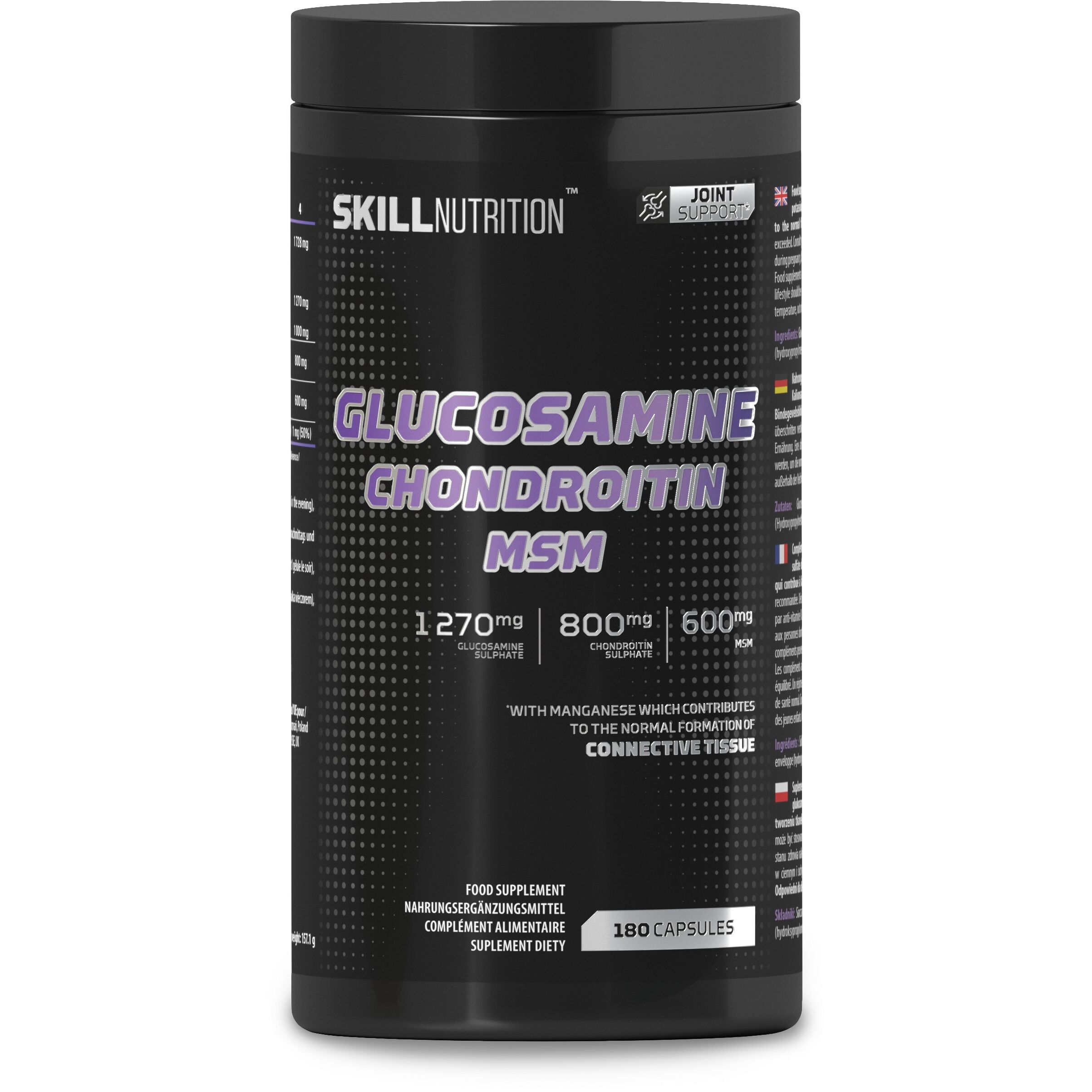 Glucosamine, chondroïtine et MSM - 180 gélules - Viking Supplements