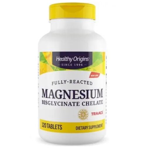 Healthy Origins - Magnesium Bisglycinat Chelat 120 tabletter
