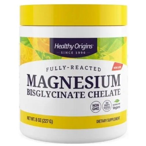 HEALTHY ORIGINS - Chélate de bisglycinate de magnésium (227 g) - Viking Supplements