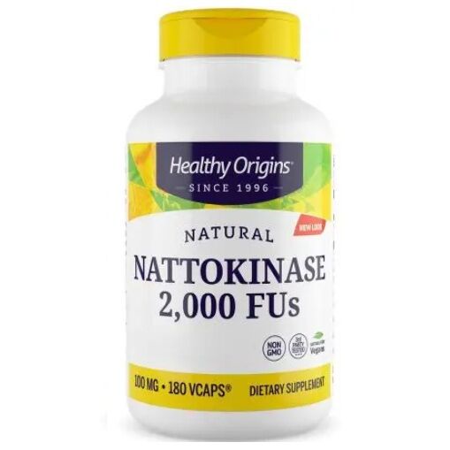 HEALTHY ORIGINS Nattokinase naturelle 2 000 FU (180 gélules) - Viking Supplements