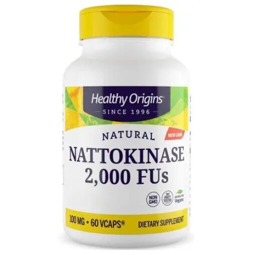 HEALTHY ORIGINS Nattokinase naturelle 2 000 FU (60 gélules) - Viking Supplements