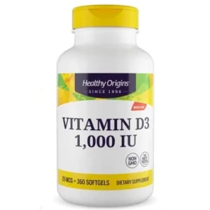 HEALTHY ORIGINS Vitamine D3 1 000 UI (360 gélules) - Viking Supplements