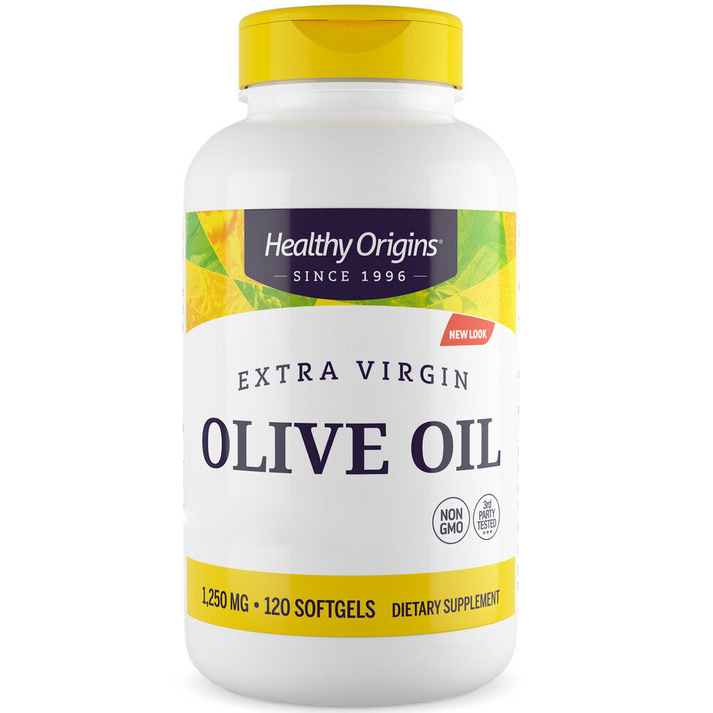 Healthy Origins Huile d'olive 1 250 mg, 120 gélules molles - Viking Supplements
