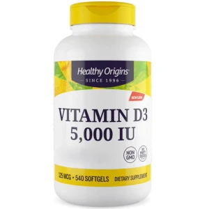 Healthy Origins Vitamine D3 Depot 5 000 UI, 540 gélules molles - Viking Supplements