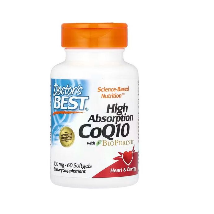 Doctor's Best - Højoptagelig CoQ10 med BioPerine, 100 mg - 60 softgels