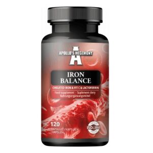 Iron Balance : fer chélaté, vitamine C et lactoferrine - 120 gélules - Viking Supplements