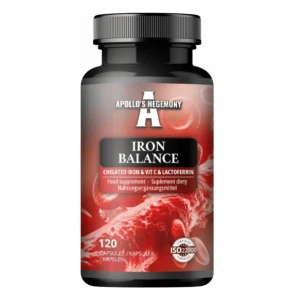 Iron Balance : fer chélaté, vitamine C et lactoferrine - 120 gélules - Viking Supplements
