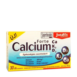 JutaVit Calcium Forte + Ca/K2/D3 (30 comprimés) - Viking Supplements