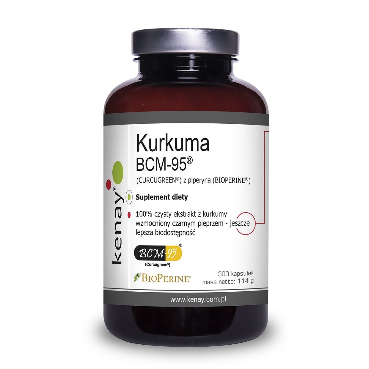KENAY Curcumine BCM-95 avec pipérine (300 gélules) - Viking Supplements