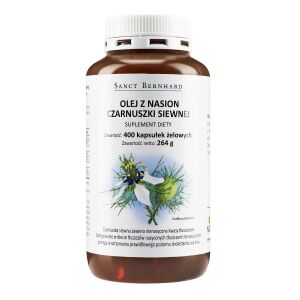 KRAUTERHAUS SANCT BERNHARD Black Cumin Oil Mono Capsules (400 caps) - Viking Supplements