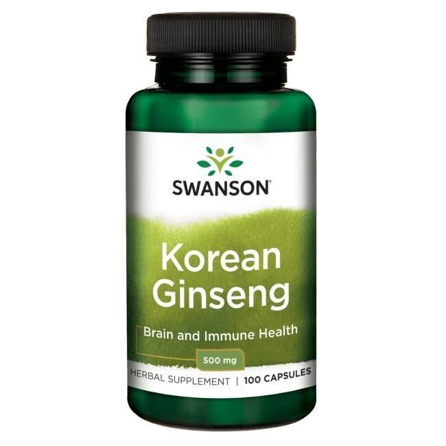 Swanson - Koreansk Ginseng 500 mg - 100 kapsler