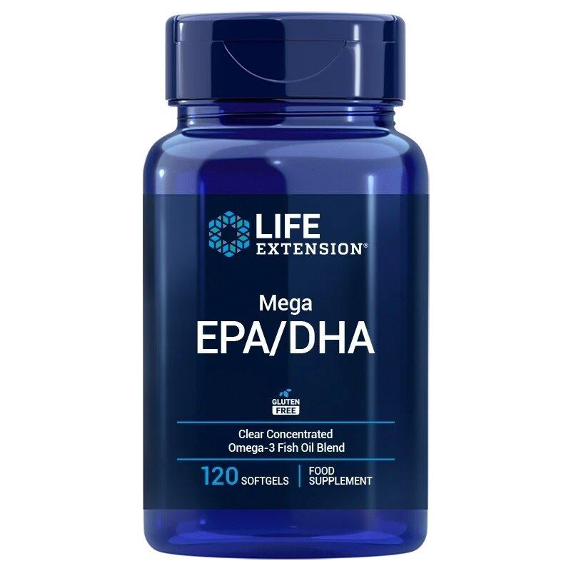 LIFE EXTENSION Mega EPA/DHA UE (120 gélules) - Viking Supplements