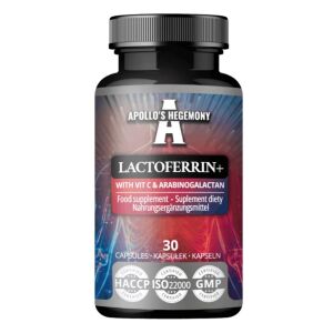 Lactoferrine+ avec vitamine C et arabinogalactane - 30 gélules - Viking Supplements