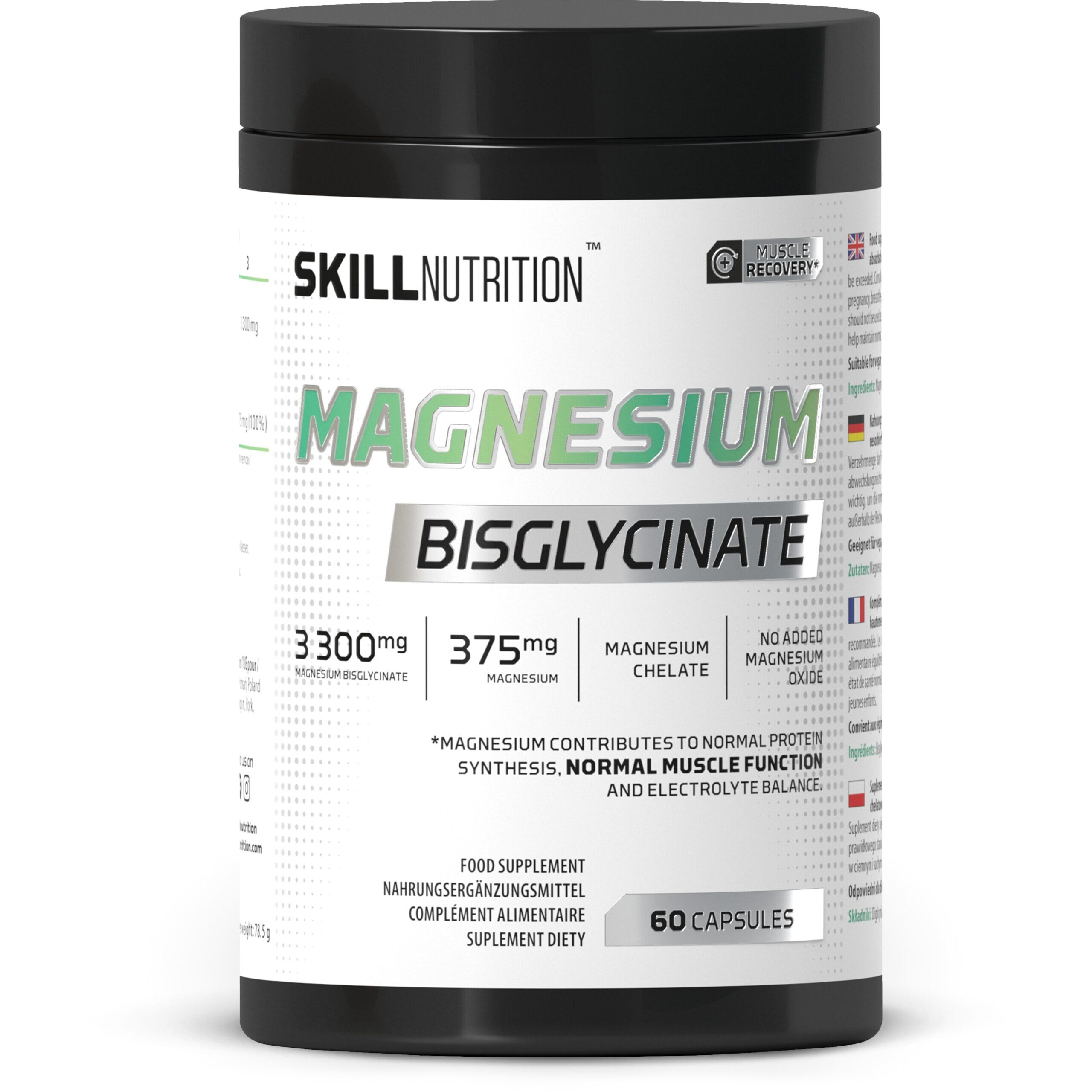 Bisglycinate de magnésium - 60 gélules - Viking Supplements