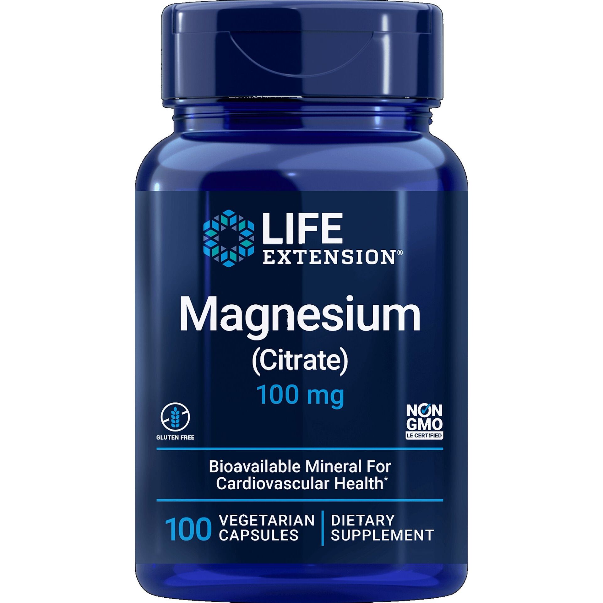 Life Extension - Magnesiumcitrat 100 mg, 100 vcaps