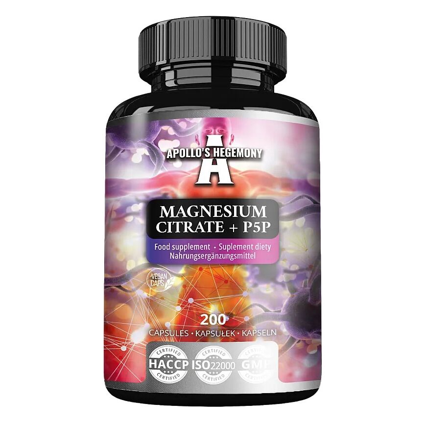 Citrate de magnésium + P5P - 200 gélules - Viking Supplements