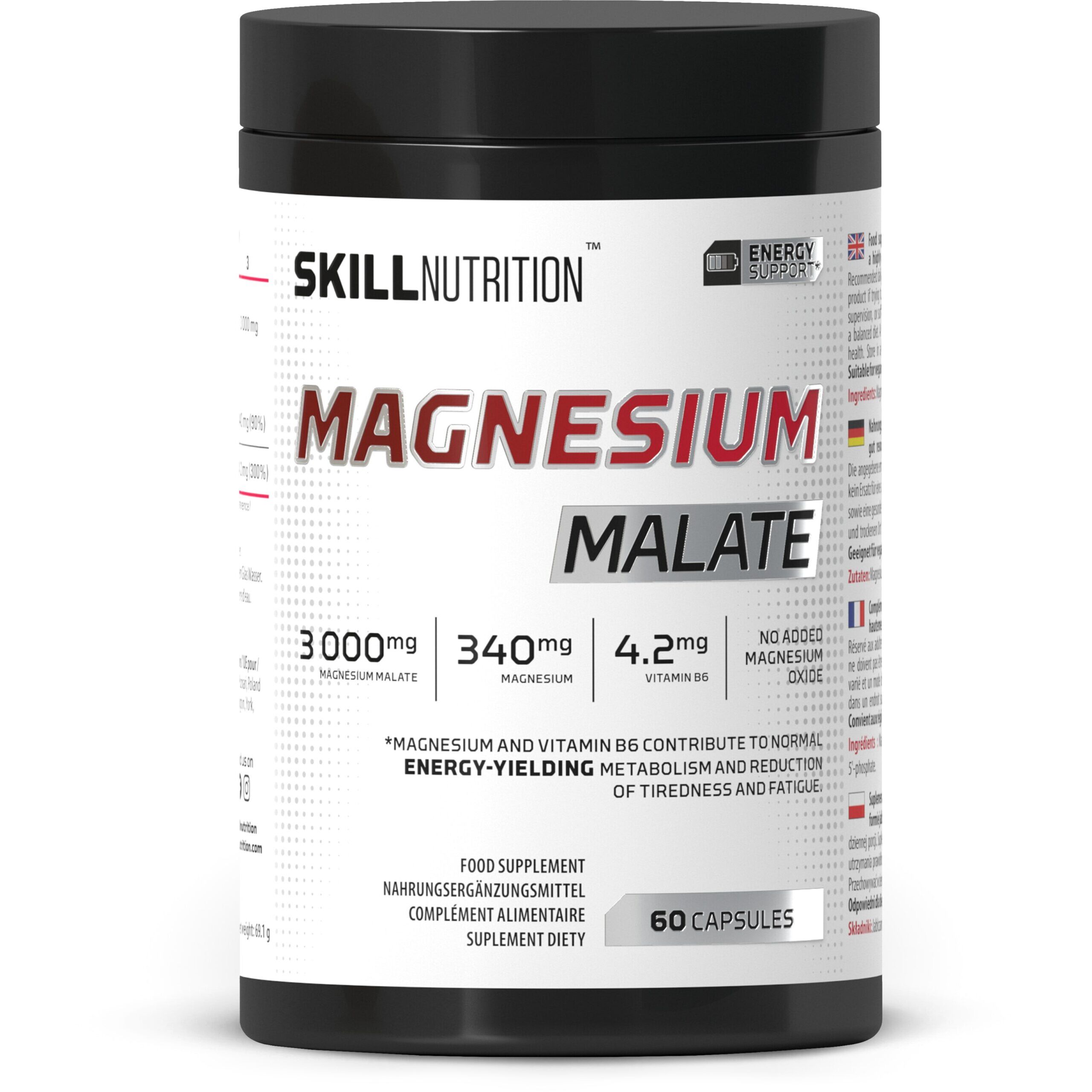Malate de magnésium - 60 gélules - Viking Supplements