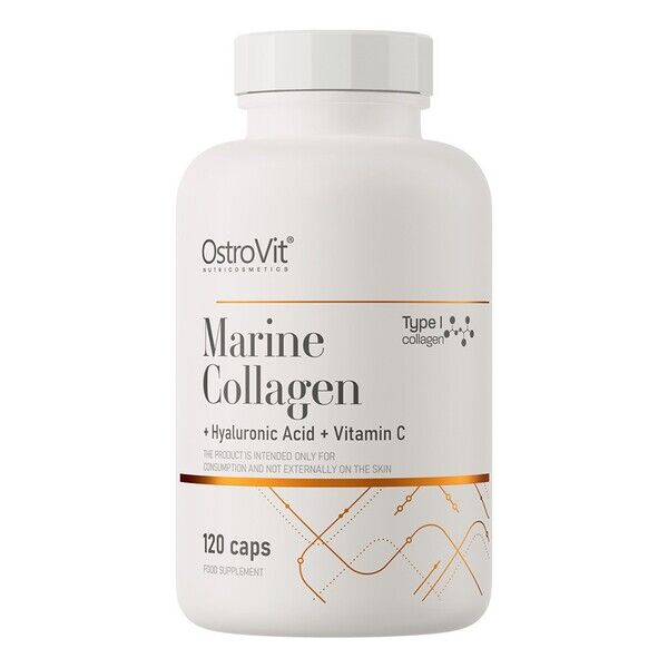 Collagène marin + acide hyaluronique + vitamine C - 120 gélules - Viking Supplements