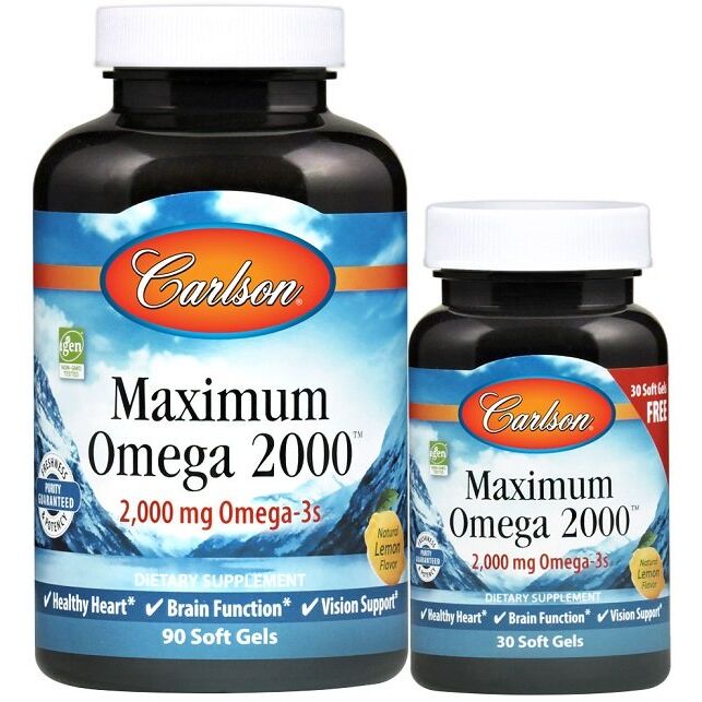 Maximum Omega 2000 - 90 + 30 gélules molles - Viking Supplements