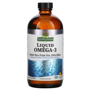 NATURE'S ANSWER Huile de poisson des grands fonds riche en oméga-3 EPA/DHA (480 ml / 16 fl. oz.) - Viking Supplements