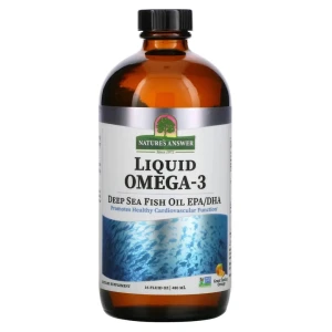 NATURE'S ANSWER Huile de poisson des grands fonds riche en oméga-3 EPA/DHA (480 ml / 16 fl. oz.) - Viking Supplements