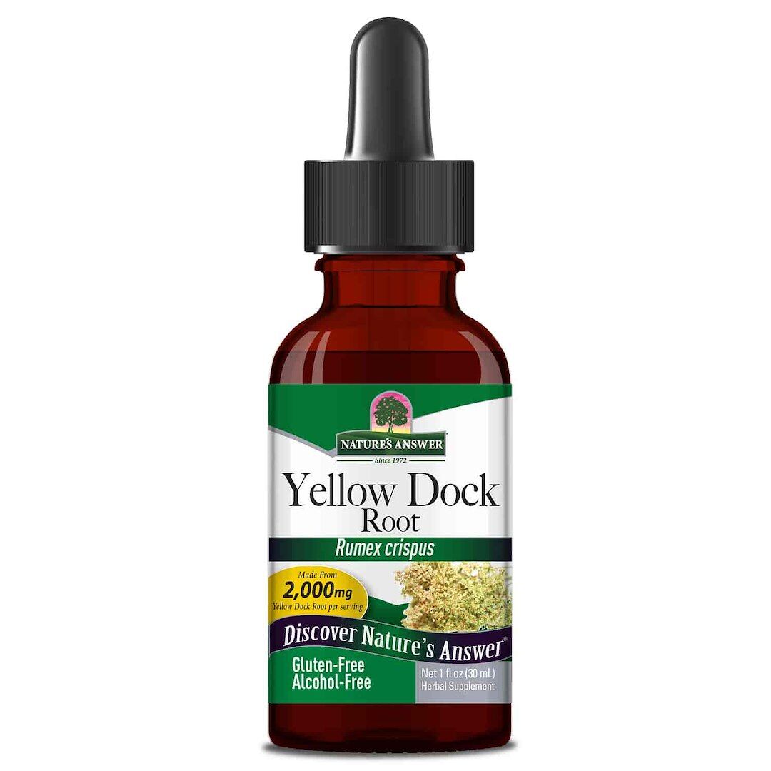 NATURE'S ANSWER Racine de rumex jaune (30 ml / 1 fl. oz.) - Viking Supplements